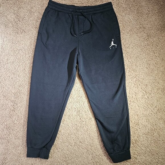Nike Air Jordan Joggers Mens XL Black Sweatpants Jumpman Athletic - Picture 1 of 9